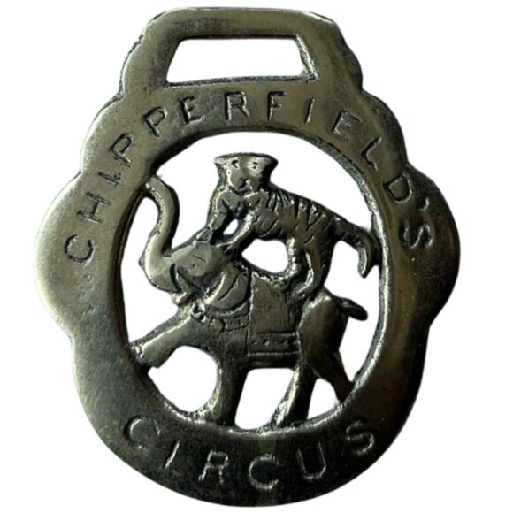 Elephant Tiger Horse Brass Coronation Equestrian Decor Collectible 3 In. - Picture 3 of 3